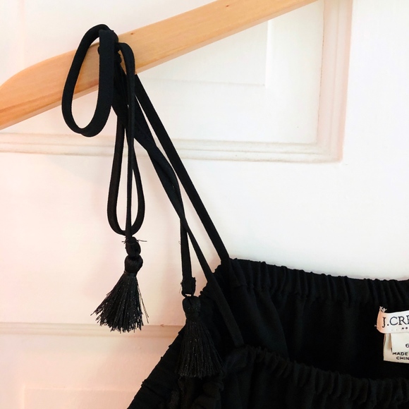 J. Crew Factory Tops - J. Crew Factory Black Boho Blouse